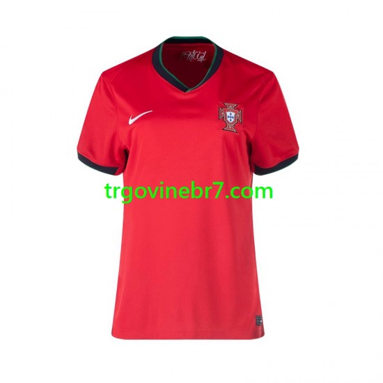 Dres Portugal Domaći Euro 2024 Kratkih Rukava - Ženska