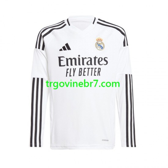 Dres Real Madrid Domaći 2024-2025 Dugim Rukavima - Muški