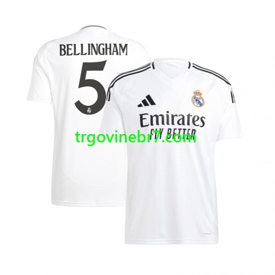 Dres Real Madrid Jude Bellingham 5 Domaći 2024-2025 Kratkih Rukava - Muški