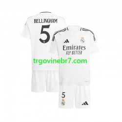 Dres Real Madrid Jude Bellingham 5 Domaći 2024-2025 Kratkih Rukava - Dječji