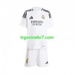 Dres Real Madrid Domaći 2024-2025 Kratkih Rukava - Dječji Dres Real Madrid Domaći 2024-2025 Kratkih Rukava - Dječji