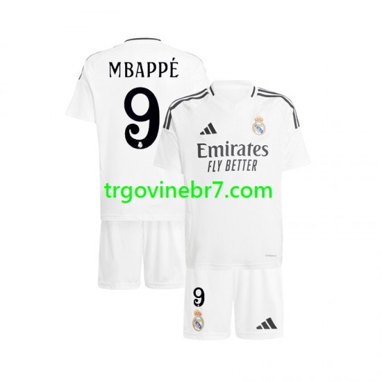 Dres Real Madrid Mbappé Kylian 9 Domaći 2024-2025 Kratkih Rukava - Dječji