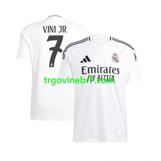 Dres Real Madrid Vinicius Junior 7 Domaći 2024-2025 Kratkih Rukava - Muški