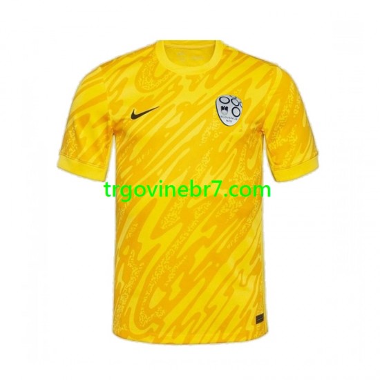 Golmanski Dres - Dres Slovenija Domaći Euro 2024 Kratkih Rukava - Muški