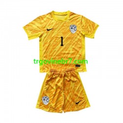 Golmanski Dres - Dres Slovenija Jan Oblak 1 Domaći Euro 2024 Kratkih Rukava - Dječji