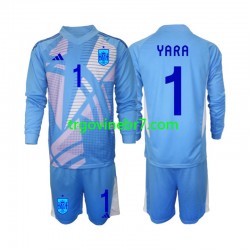 Golmanski Dres - Dres Španjolska David Raya 1 Domaći Euro 2024 Dugim Rukavima - Dječji Golmanski Dres - Dres Španjolska David Raya 1 Domaći Euro 2024 Dugim Rukavima - Dječji