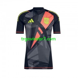 Golmanski Dres - Dres Španjolska Domaći Euro 2024 Kratkih Rukava - Muški Golmanski Dres - Dres Španjolska Domaći Euro 2024 Kratkih Rukava - Muški