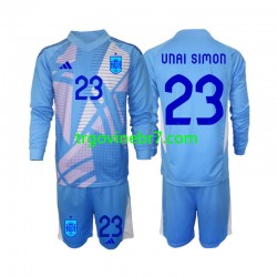 Golmanski Dres - Dres Španjolska Unai Simon 23 Domaći Euro 2024 Dugim Rukavima - Dječji Golmanski Dres - Dres Španjolska Unai Simon 23 Domaći Euro 2024 Dugim Rukavima - Dječji
