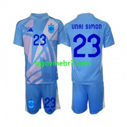 Golmanski Dres - Dres Španjolska Unai Simon 23 Domaći Euro 2024 Kratkih Rukava - Dječji Golmanski Dres - Dres Španjolska Unai Simon 23 Domaći Euro 2024 Kratkih Rukava - Dječji