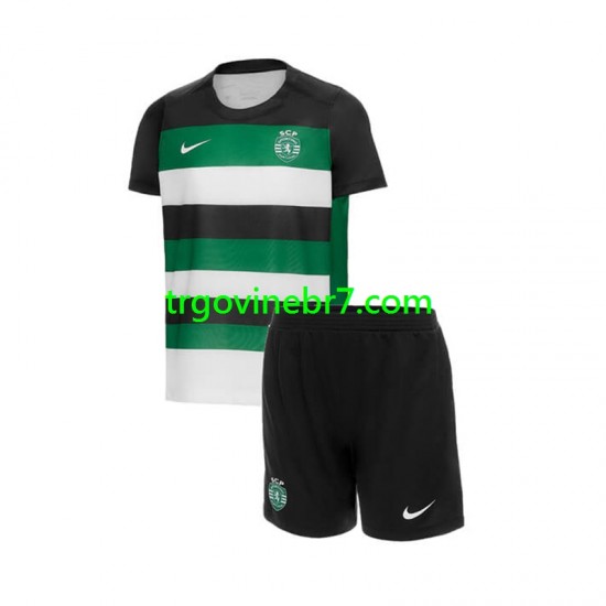 Dres Sporting CP Domaći 2024-2025 Kratkih Rukava - Dječji