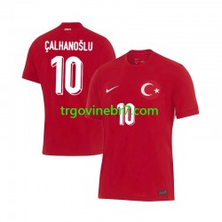 Dres Turska Hakan Calhanoglu 10 Gostujući Euro 2024 Kratkih Rukava - Muški Dres Turska Hakan Calhanoglu 10 Gostujući Euro 2024 Kratkih Rukava - Muški