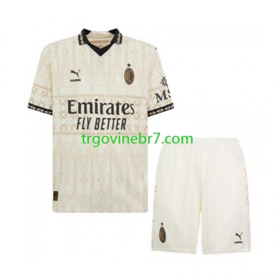 Dres AC Milan Četvrti 2023-2024 Kratkih Rukava - Dječji
