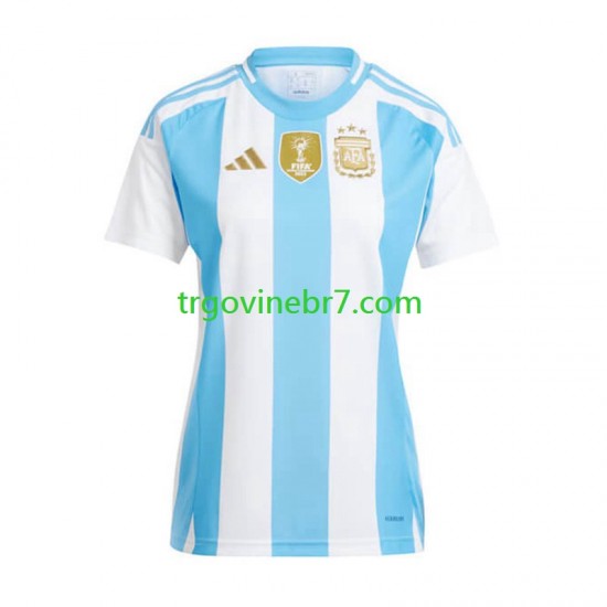 Copa America Dres Argentina Domaći 2024 Kratkih Rukava - Ženska