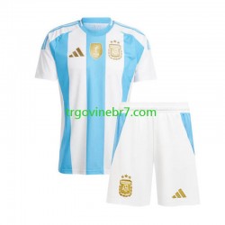 Copa America Dres Argentina Domaći 2024 Kratkih Rukava - Dječji Copa America Dres Argentina Domaći 2024 Kratkih Rukava - Dječji