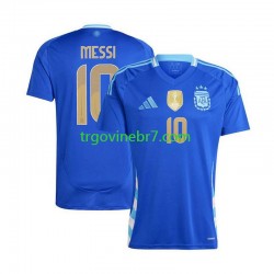 Copa America Dres Argentina Lionel Messi 10 Gostujući 2024 Kratkih Rukava - Muški Copa America Dres Argentina Lionel Messi 10 Gostujući 2024 Kratkih Rukava - Muški