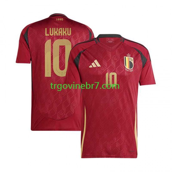 Dres Belgija Romelu Lukaku 10 Domaći Euro 2024 Kratkih Rukava - Muški