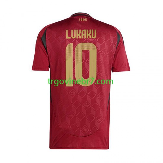 Dres Belgija Romelu Lukaku 10 Domaći Euro 2024 Kratkih Rukava - Muški