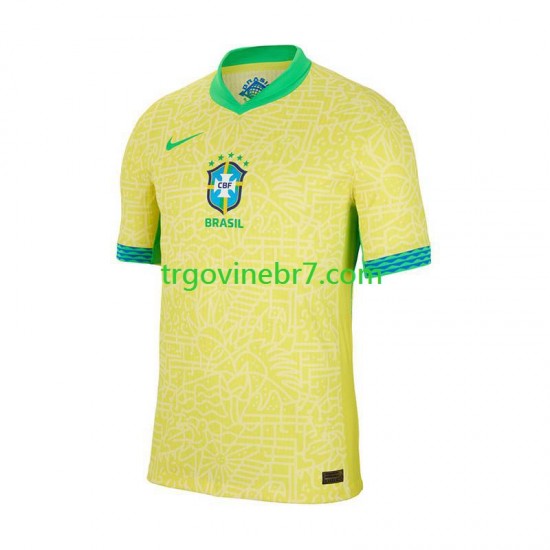 Copa America Dres Brazil Domaći 2024 Kratkih Rukava - Muški