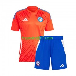 Copa America Dres Čile Gostujući 2024 Kratkih Rukava - Dječji