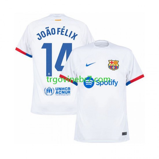 Dres FC Barcelona Joao Felix 14 Gostujući 2023-2024 Kratkih Rukava - Muški