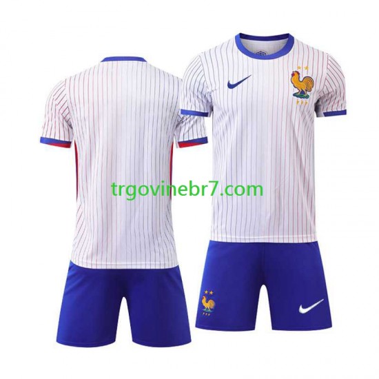 Dres Francuska Gostujući Euro 2024 Kratkih Rukava - Dječji
