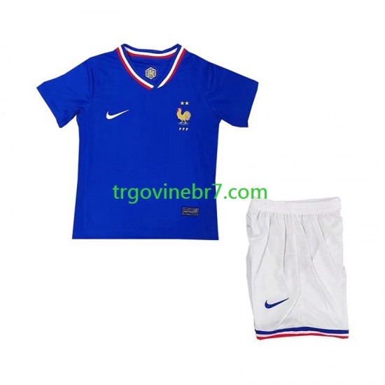 Dres Francuska Domaći Euro 2024 Kratkih Rukava - Dječji