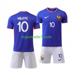 Dres Francuska Mbappé 10 Domaći Euro 2024 Kratkih Rukava - Dječji Dres Francuska Mbappé 10 Domaći Euro 2024 Kratkih Rukava - Dječji
