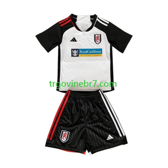 Dres Fulham Domaći 2023-2024 Kratkih Rukava - Dječji