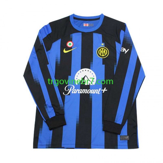 Dres Inter Milan Domaći 2023-2024 Dugim Rukavima - Muški
