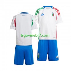 Dres Italija Gostujući Euro 2024 Kratkih Rukava - Dječji