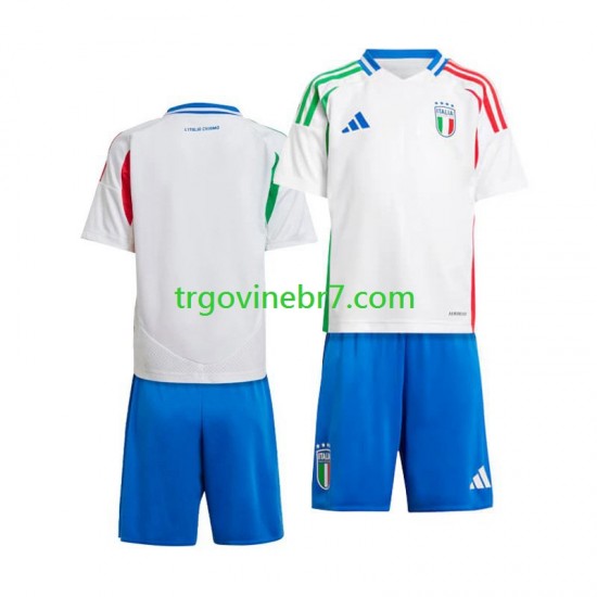 Dres Italija Gostujući Euro 2024 Kratkih Rukava - Dječji
