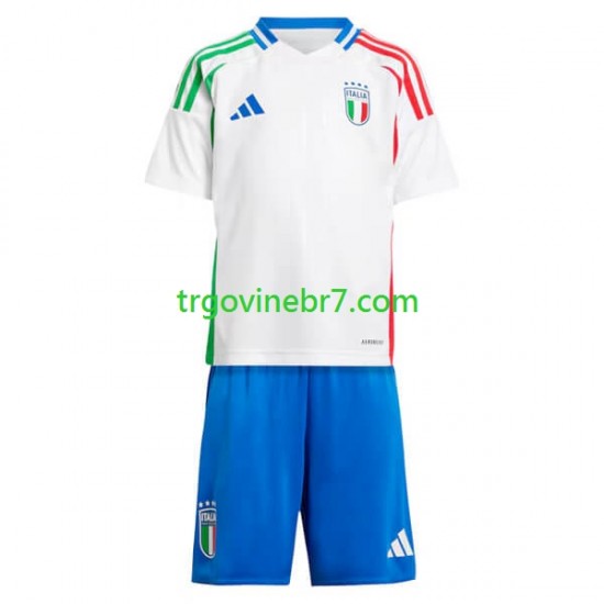 Dres Italija Gostujući Euro 2024 Kratkih Rukava - Dječji
