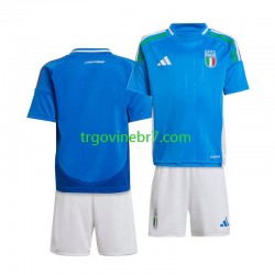 Dres Italija Domaći Euro 2024 Kratkih Rukava - Dječji
