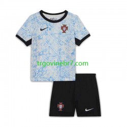 Dres Portugal Gostujući Euro 2024 Kratkih Rukava - Dječji