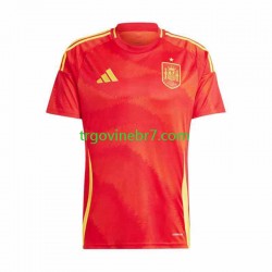 Dres Španjolska Domaći Euro 2024 Kratkih Rukava - Muški Dres Španjolska Domaći Euro 2024 Kratkih Rukava - Muški