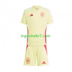 Dres Španjolska Gostujući Euro 2024 Kratkih Rukava - Dječji Dres Španjolska Gostujući Euro 2024 Kratkih Rukava - Dječji