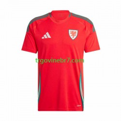 Dres Wales Domaći 2024 Kratkih Rukava - Muški Dres Wales Domaći 2024 Kratkih Rukava - Muški