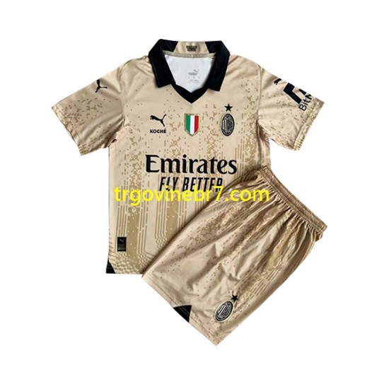 Golmanski Dres - Dres AC Milan Special Domaći 2022-2023 Kratkih Rukava - Dječji
