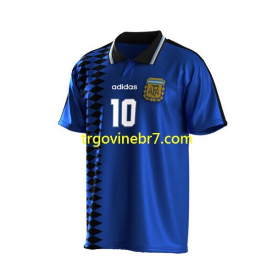 Dres Argentina Maradona 10 Retro Gostujući 1994 Kratkih Rukava - Muški