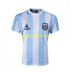 Dres Argentina 1986 Retro Domaći Kratkih Rukava - Muški Dres Argentina 1986 Retro Domaći Kratkih Rukava - Muški