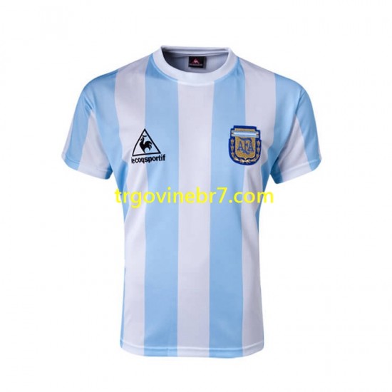 Dres Argentina 1986 Retro Domaći Kratkih Rukava - Muški
