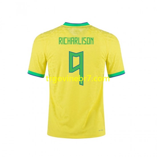 Dres Brazil RICHARLISON 9 Domaći 2022 Kratkih Rukava - Muški