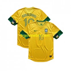 Dres Brazil RONALDINHO 10 2012 Retro Domaći Kratkih Rukava - Muški Dres Brazil RONALDINHO 10 2012 Retro Domaći Kratkih Rukava - Muški