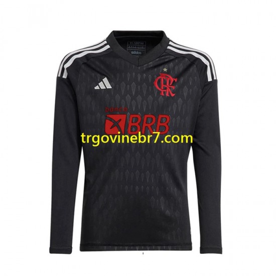 Golmanski Dres - Dres CR Flamengo Gostujući 2023-2024 Dugim Rukavima - Muški