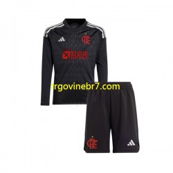 Golmanski Dres - Dres CR Flamengo Gostujući 2023-2024 Dugim Rukavima - Dječji