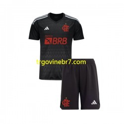 Golmanski Dres - Dres CR Flamengo Gostujući 2023-2024 Kratkih Rukava - Dječji