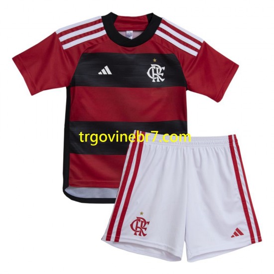 Dres CR Flamengo Domaći 2023-2024 Kratkih Rukava - Dječji