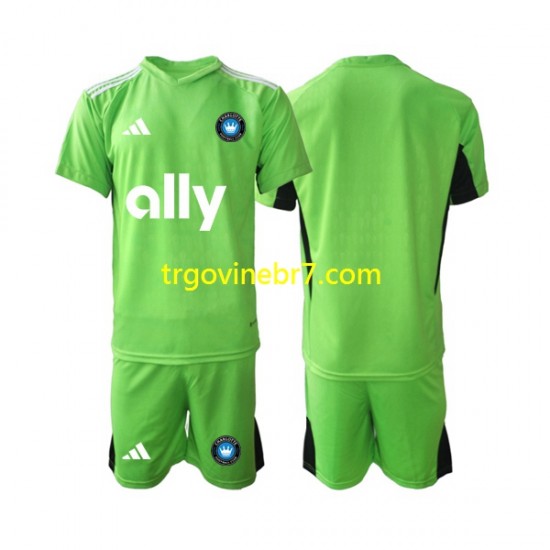Golmanski Dres - Dres Charlotte FC Domaći 2023-2024 Kratkih Rukava - Dječji