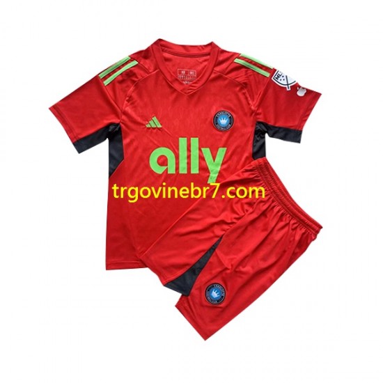 Golmanski Dres - Dres Charlotte FC Treći 2023 Kratkih Rukava - Dječji