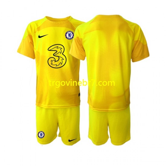 Golmanski Dres - Dres Chelsea Gostujući 2022-2023 Kratkih Rukava - Dječji